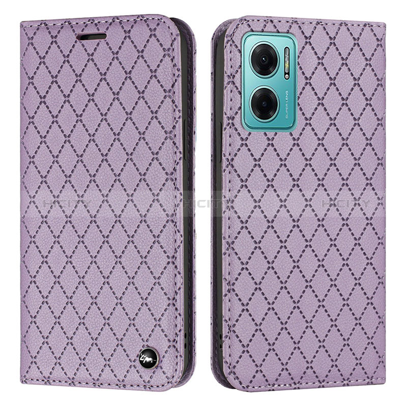 Custodia Portafoglio In Pelle Cover con Supporto H05X per Xiaomi Redmi Note 11E 5G Viola