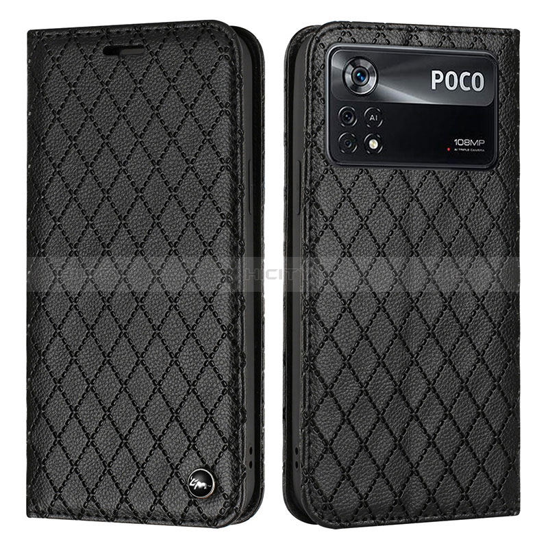 Custodia Portafoglio In Pelle Cover con Supporto H05X per Xiaomi Redmi Note 11E Pro 5G Nero