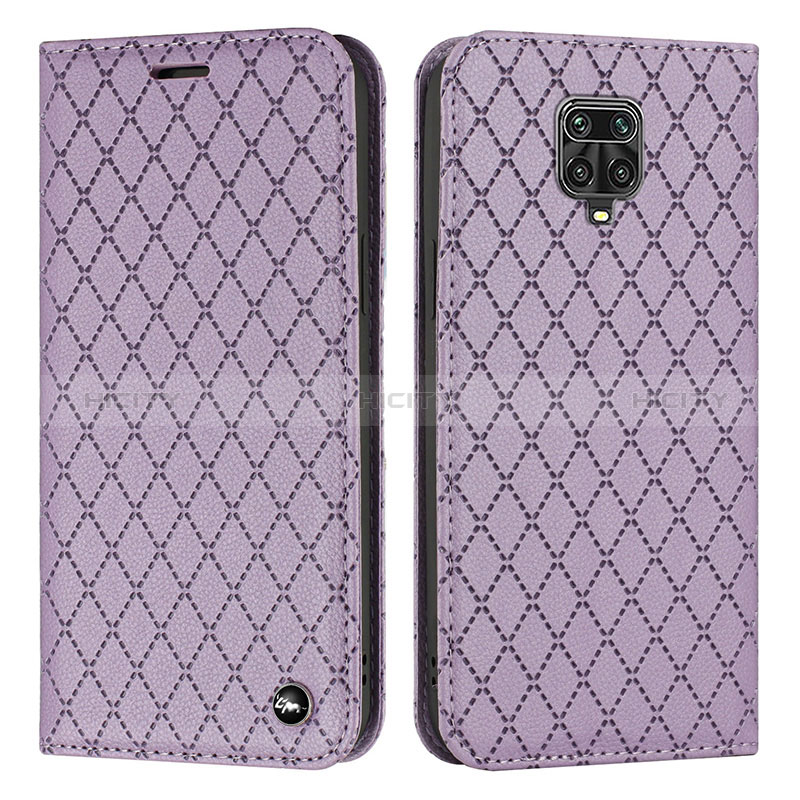 Custodia Portafoglio In Pelle Cover con Supporto H05X per Xiaomi Redmi Note 9 Pro Max Viola