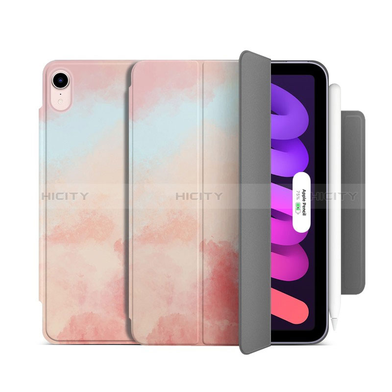 Custodia Portafoglio In Pelle Cover con Supporto H06 per Apple iPad Mini 6