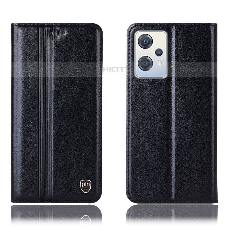 Custodia Portafoglio In Pelle Cover con Supporto H06P per OnePlus Nord CE 2 Lite 5G Nero