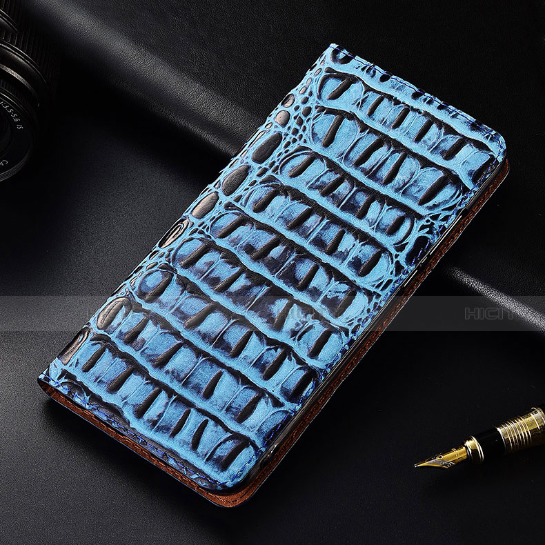 Custodia Portafoglio In Pelle Cover con Supporto H07 per Apple iPhone 14 Plus Blu