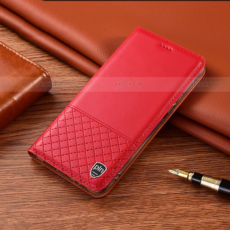 Custodia Portafoglio In Pelle Cover con Supporto H07P per Motorola Moto G Play Gen 2 Rosso