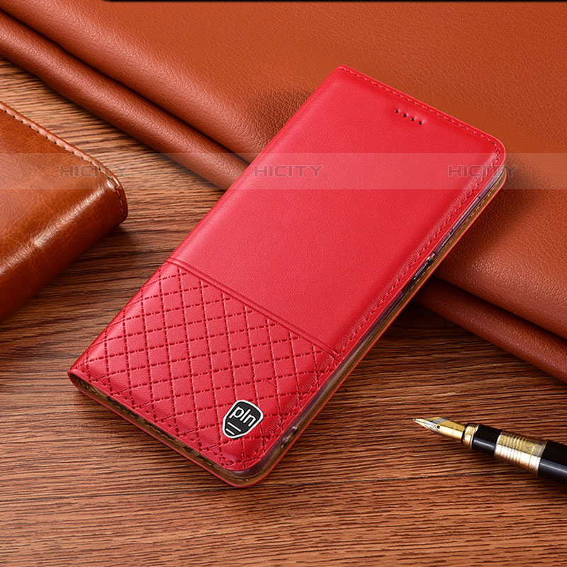 Custodia Portafoglio In Pelle Cover con Supporto H07P per Oppo A11s Rosso