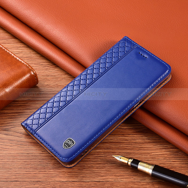 Custodia Portafoglio In Pelle Cover con Supporto H07P per Oppo K10 4G Blu