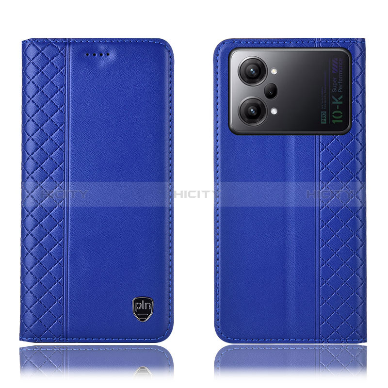 Custodia Portafoglio In Pelle Cover con Supporto H07P per Oppo K10 Pro 5G Blu