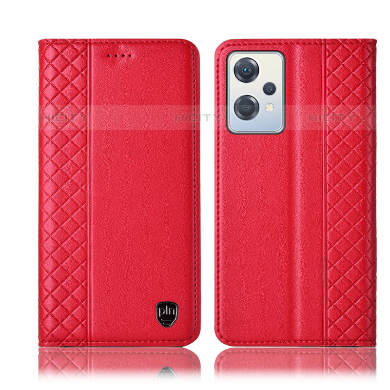 Custodia Portafoglio In Pelle Cover con Supporto H07P per Oppo K10X 5G Rosso