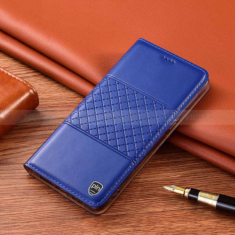 Custodia Portafoglio In Pelle Cover con Supporto H07P per Samsung Galaxy A20 Blu