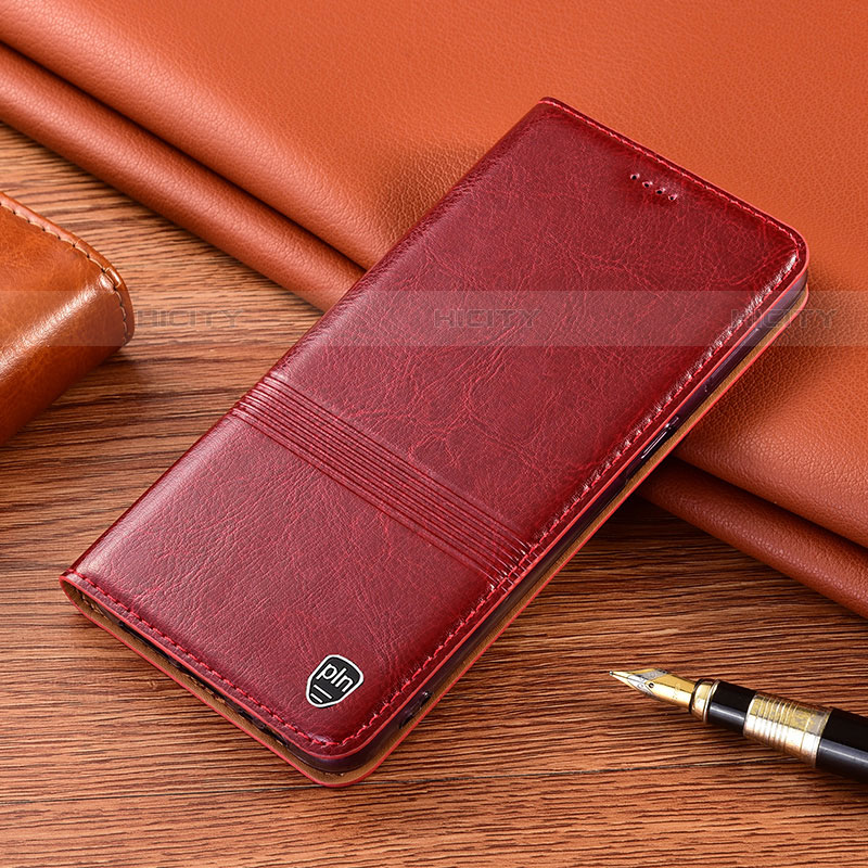 Custodia Portafoglio In Pelle Cover con Supporto H07P per Samsung Galaxy S21 5G Rosso