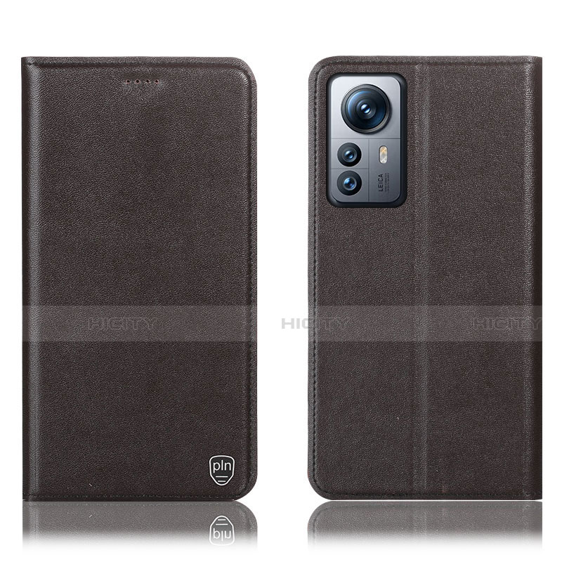 Custodia Portafoglio In Pelle Cover con Supporto H07P per Xiaomi Mi 12 5G Marrone