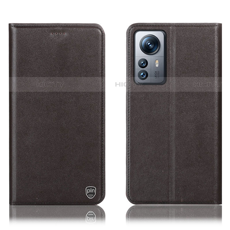 Custodia Portafoglio In Pelle Cover con Supporto H07P per Xiaomi Mi 12S 5G Marrone