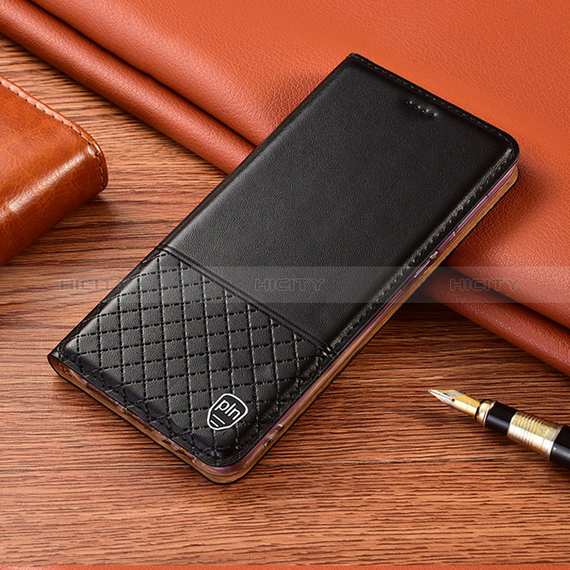 Custodia Portafoglio In Pelle Cover con Supporto H07P per Xiaomi Redmi 10 4G Nero