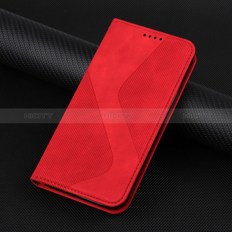 Custodia Portafoglio In Pelle Cover con Supporto H07X per Google Pixel 6 Pro 5G Rosso