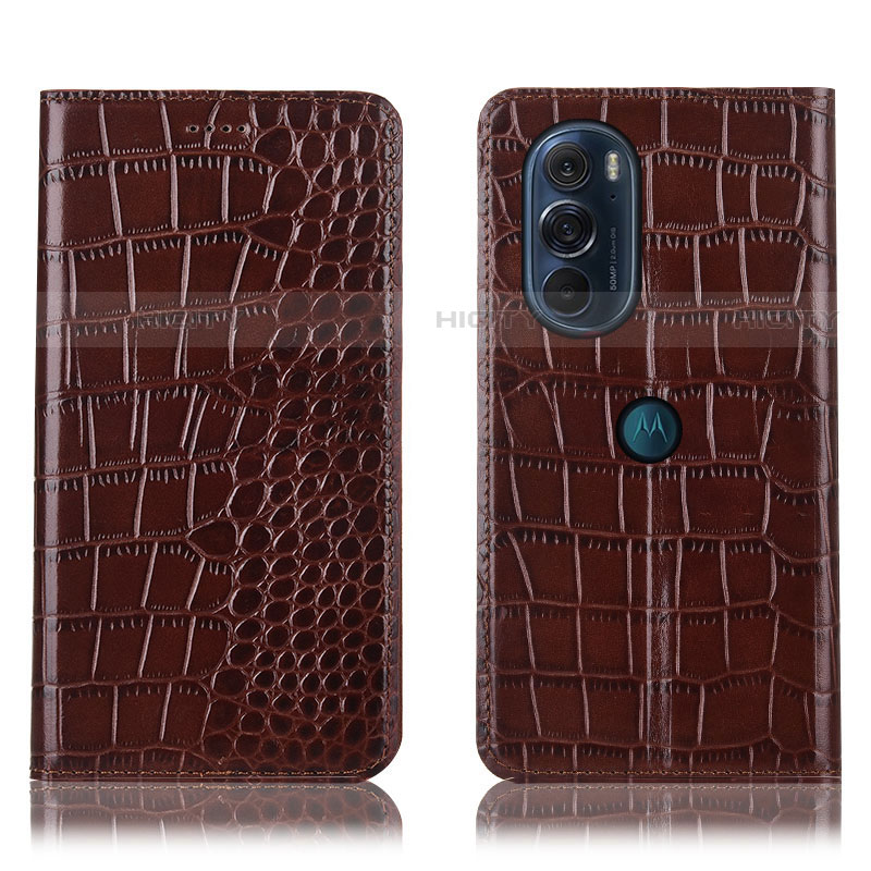 Custodia Portafoglio In Pelle Cover con Supporto H08P per Motorola Moto Edge X30 5G