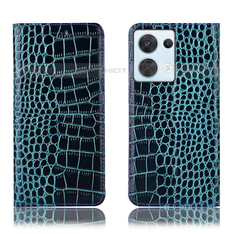 Custodia Portafoglio In Pelle Cover con Supporto H08P per Oppo Reno9 Pro 5G