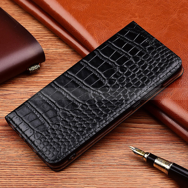 Custodia Portafoglio In Pelle Cover con Supporto H08P per Xiaomi Mi Note 10 Lite Nero