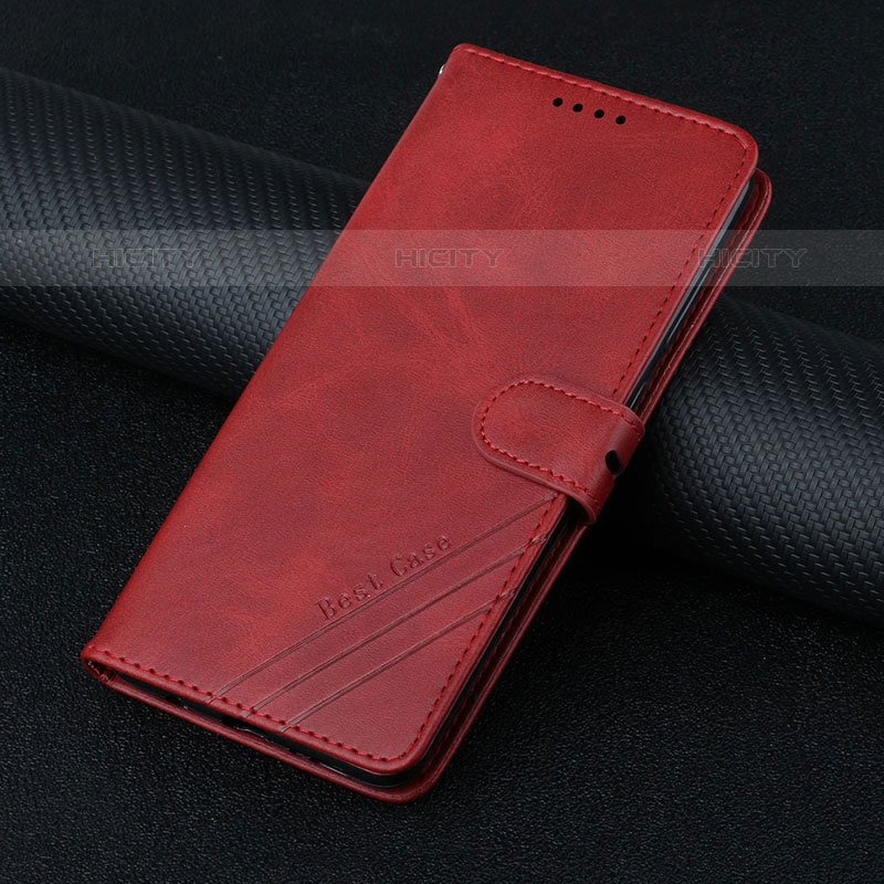 Custodia Portafoglio In Pelle Cover con Supporto H08X per Google Pixel 6a 5G Rosso