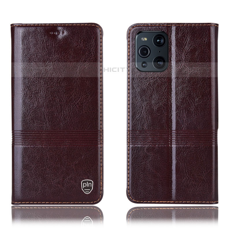 Custodia Portafoglio In Pelle Cover con Supporto H09P per Oppo Find X3 Pro 5G