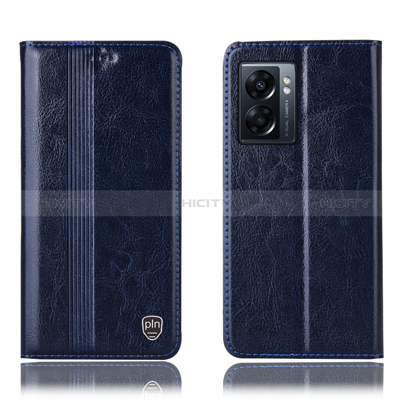 Custodia Portafoglio In Pelle Cover con Supporto H09P per Realme V23i 5G Blu