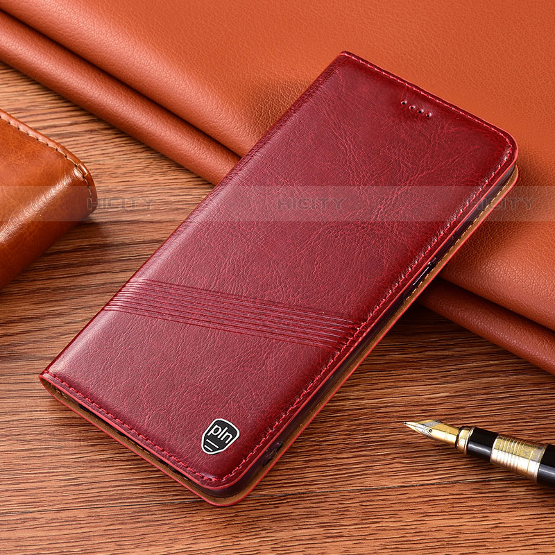 Custodia Portafoglio In Pelle Cover con Supporto H09P per Samsung Galaxy S21 5G Rosso