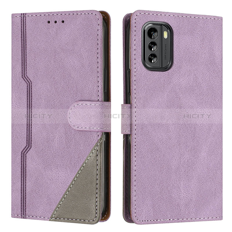 Custodia Portafoglio In Pelle Cover con Supporto H09X per Nokia G60 5G Viola