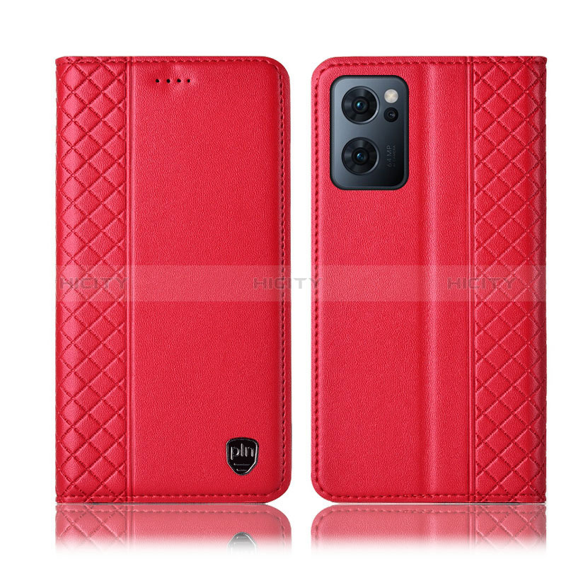 Custodia Portafoglio In Pelle Cover con Supporto H10P per OnePlus Nord CE 2 5G Rosso