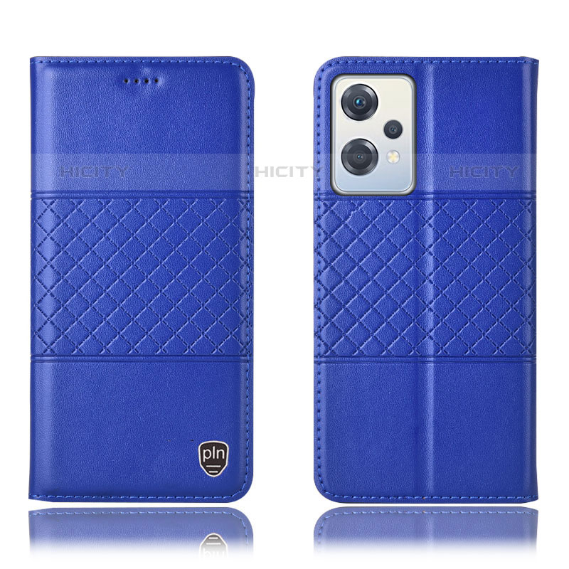 Custodia Portafoglio In Pelle Cover con Supporto H10P per OnePlus Nord CE 2 Lite 5G Blu