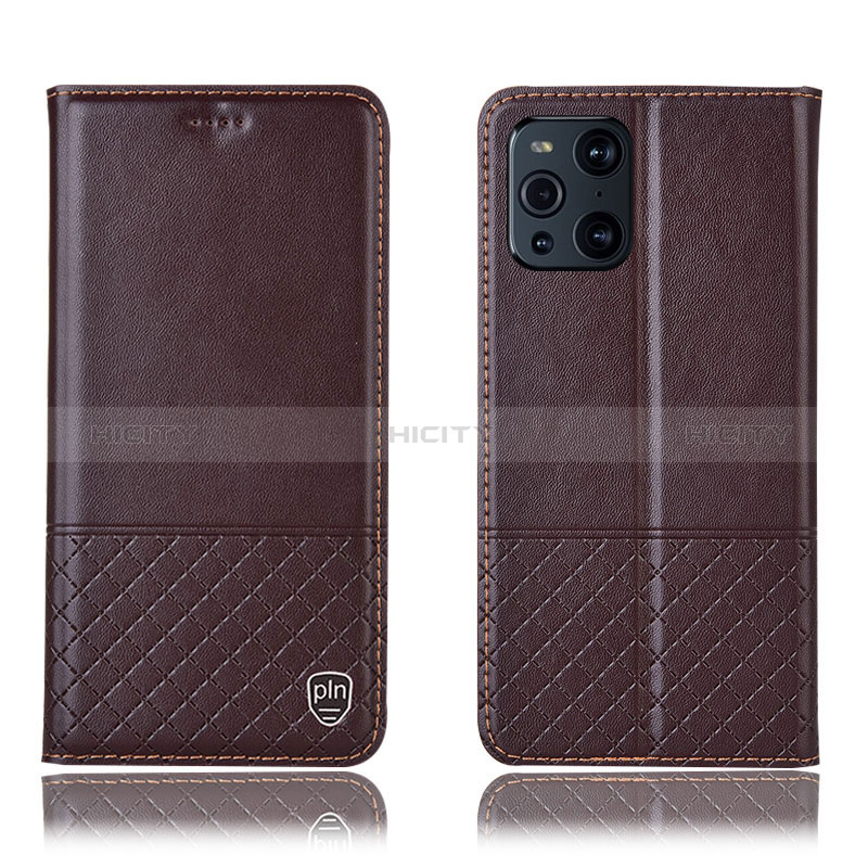 Custodia Portafoglio In Pelle Cover con Supporto H10P per Oppo Find X3 5G