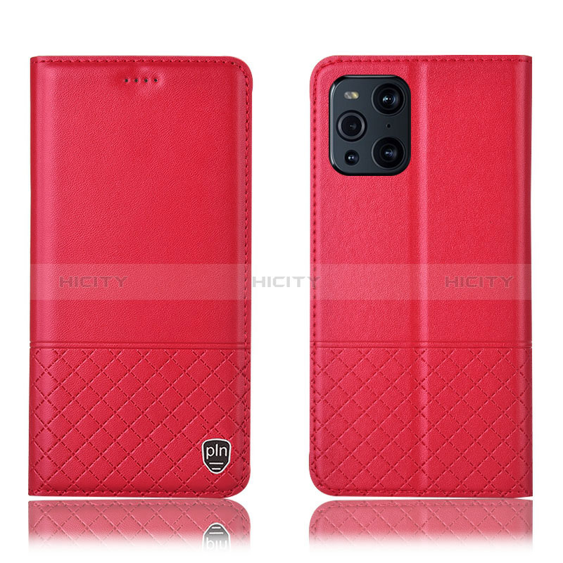 Custodia Portafoglio In Pelle Cover con Supporto H10P per Oppo Find X3 5G