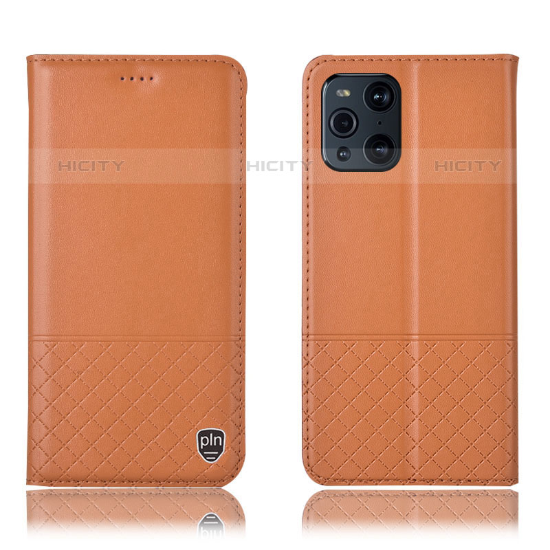 Custodia Portafoglio In Pelle Cover con Supporto H10P per Oppo Find X3 Pro 5G