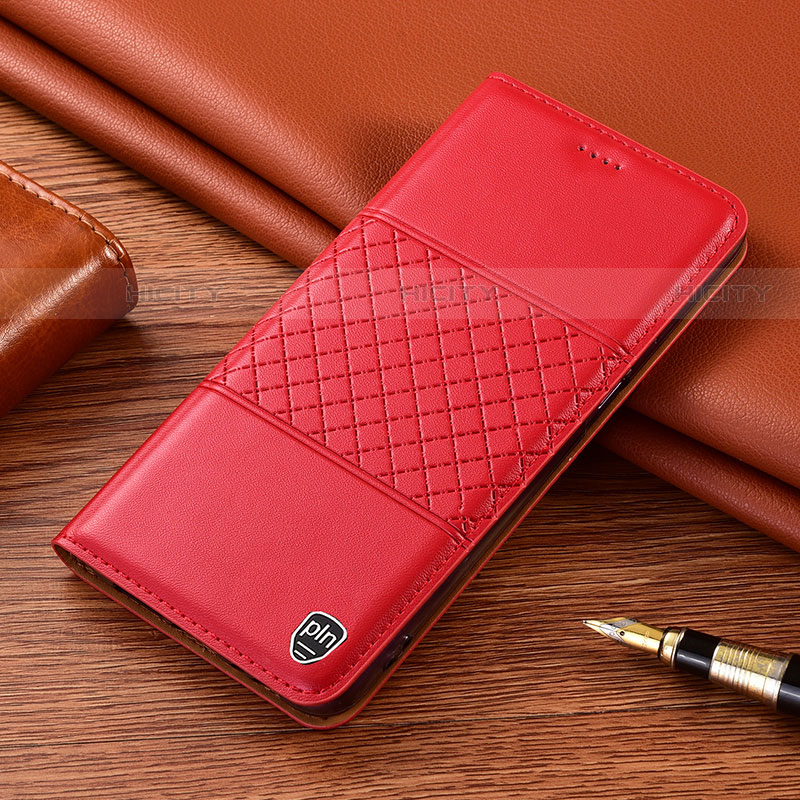 Custodia Portafoglio In Pelle Cover con Supporto H10P per Samsung Galaxy S21 Plus 5G Rosso