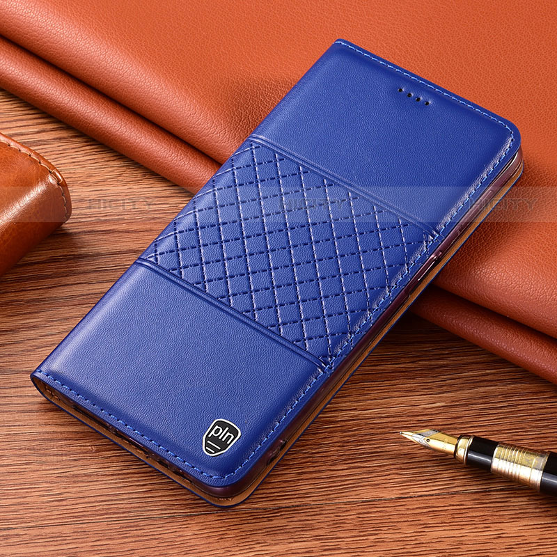 Custodia Portafoglio In Pelle Cover con Supporto H10P per Samsung Galaxy S21 Ultra 5G Blu