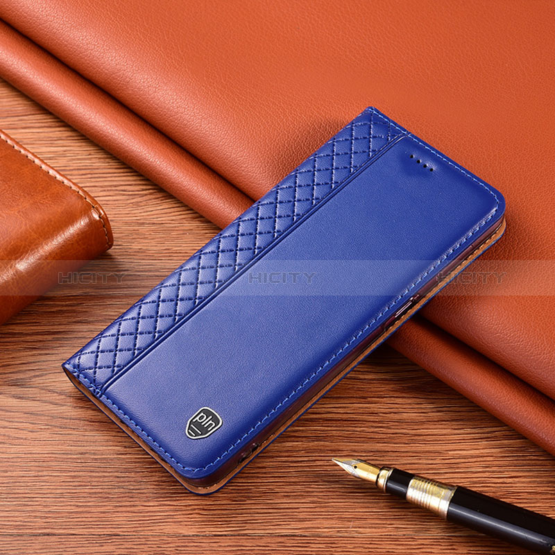 Custodia Portafoglio In Pelle Cover con Supporto H10P per Xiaomi Redmi Note 12 Pro 5G Blu