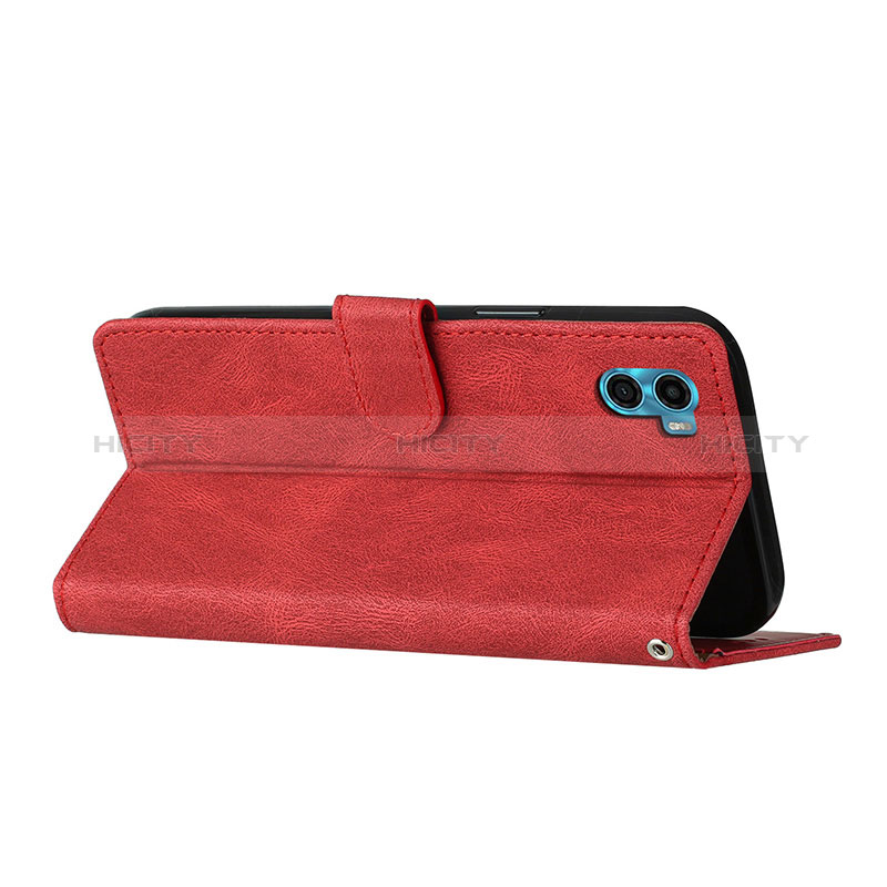 Custodia Portafoglio In Pelle Cover con Supporto H10X per Motorola Moto E32 India