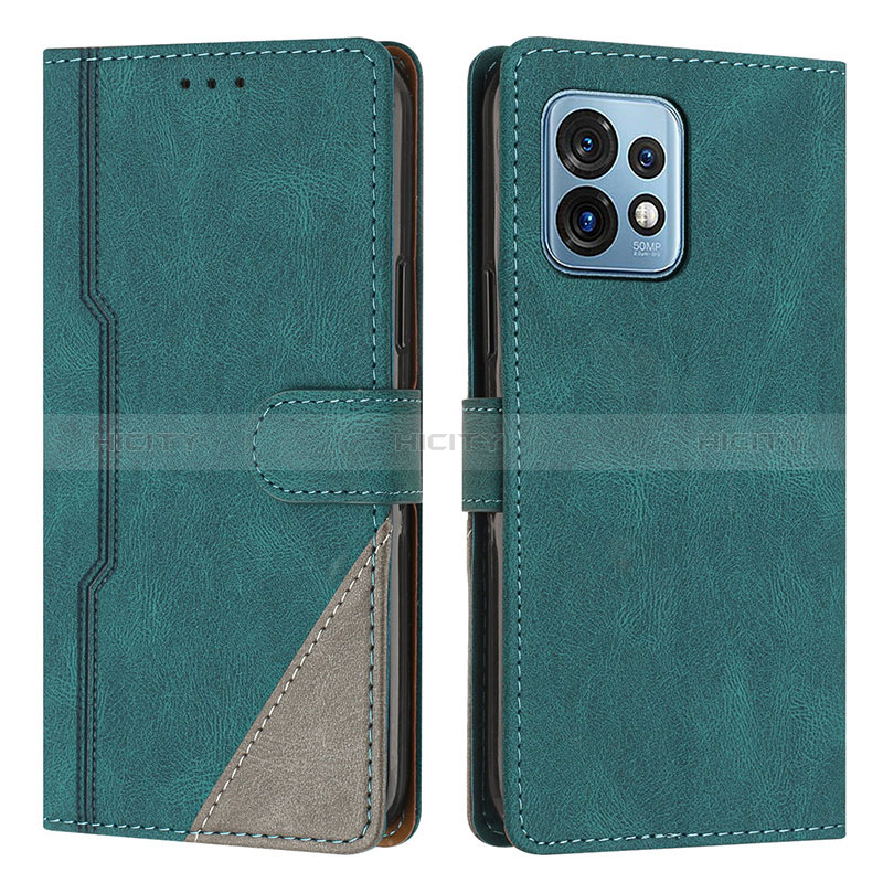 Custodia Portafoglio In Pelle Cover con Supporto H10X per Motorola Moto Edge Plus (2023) 5G Verde