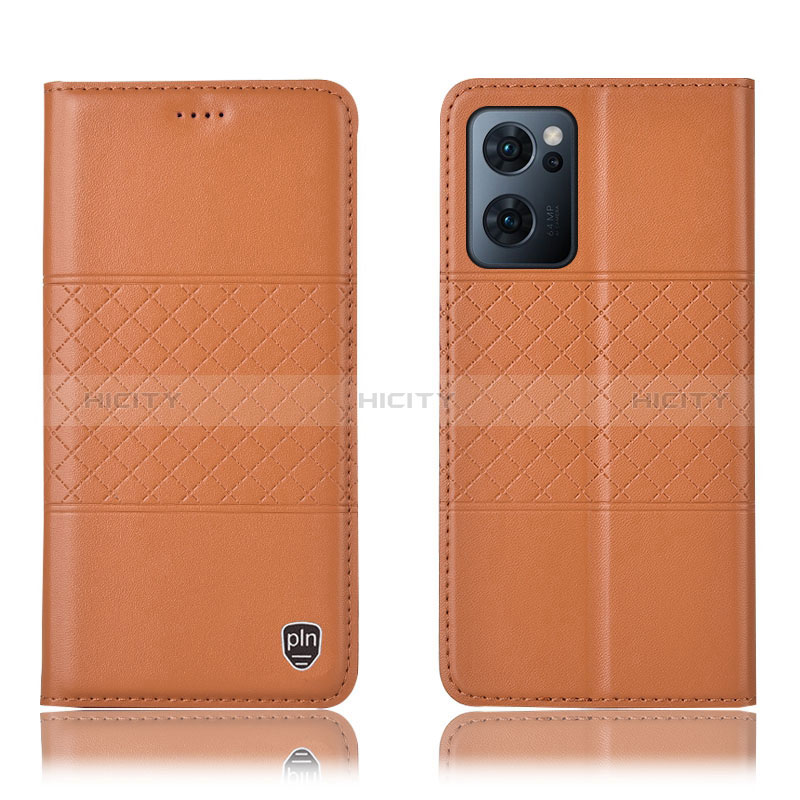 Custodia Portafoglio In Pelle Cover con Supporto H11P per OnePlus Nord CE 2 5G Arancione