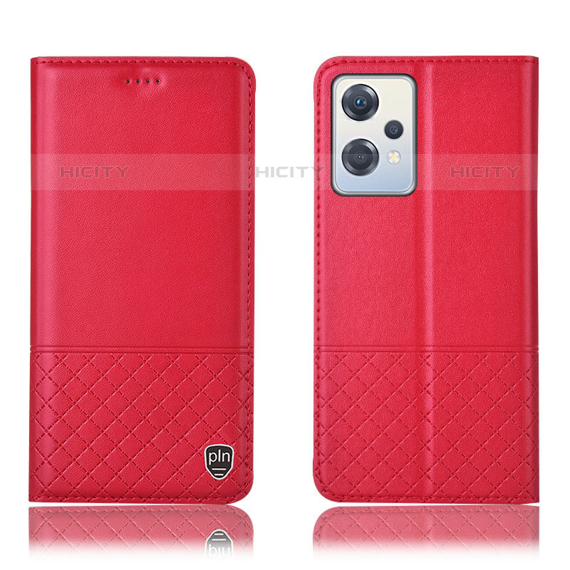 Custodia Portafoglio In Pelle Cover con Supporto H11P per OnePlus Nord CE 2 Lite 5G Rosso