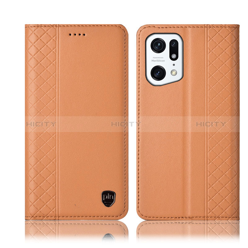 Custodia Portafoglio In Pelle Cover con Supporto H11P per Oppo Find X5 5G