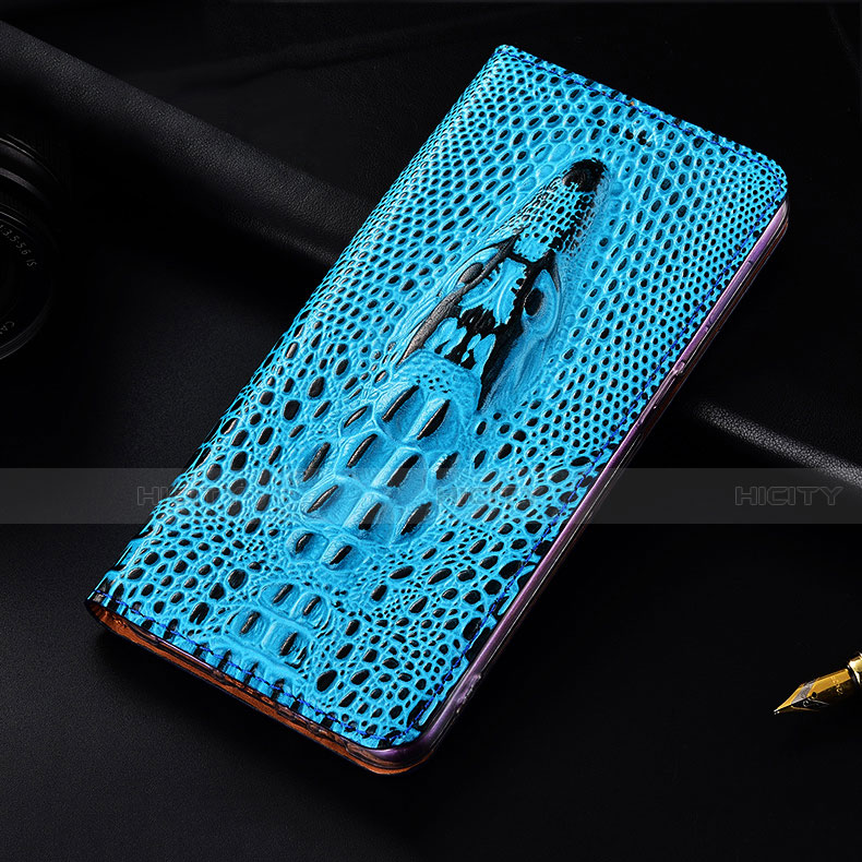 Custodia Portafoglio In Pelle Cover con Supporto H15 per Apple iPhone 14 Blu