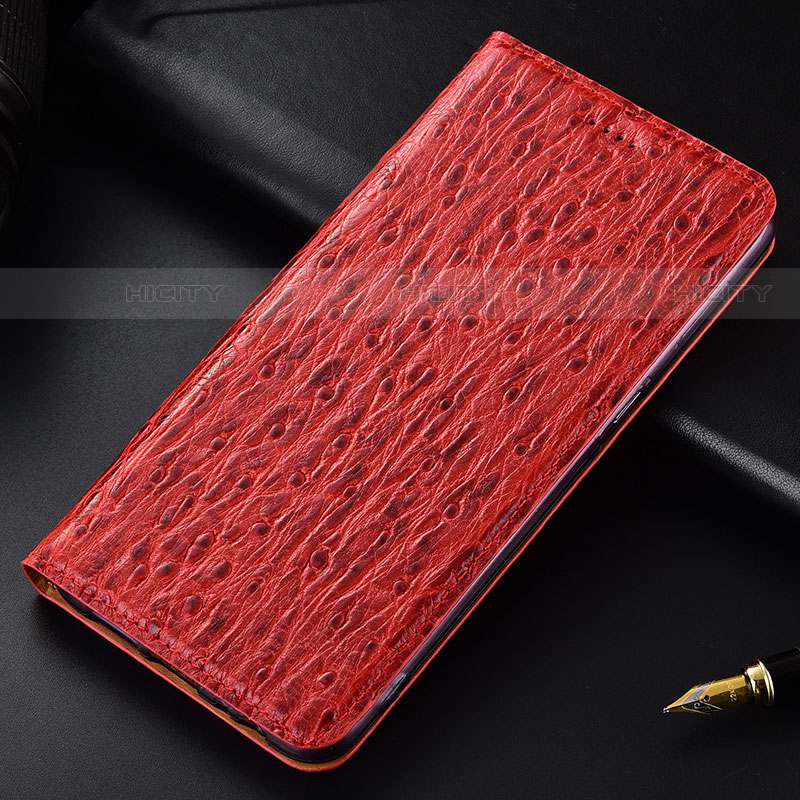 Custodia Portafoglio In Pelle Cover con Supporto H15P per Motorola Moto Edge S 5G Rosso