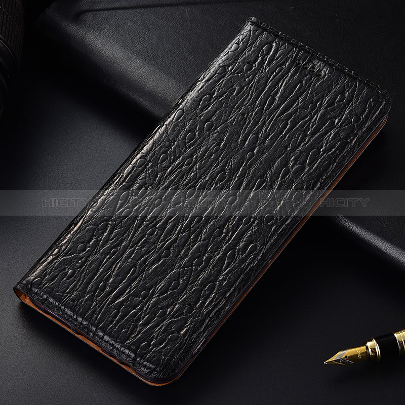 Custodia Portafoglio In Pelle Cover con Supporto H15P per Samsung Galaxy A01 Core Nero