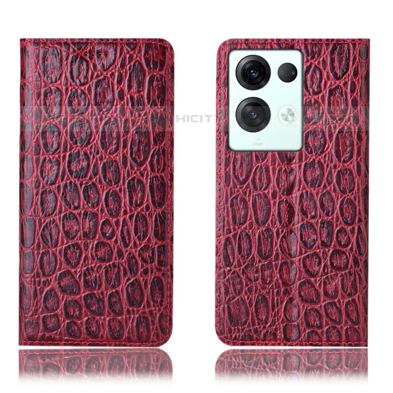 Custodia Portafoglio In Pelle Cover con Supporto H16P per Oppo Reno8 Pro 5G