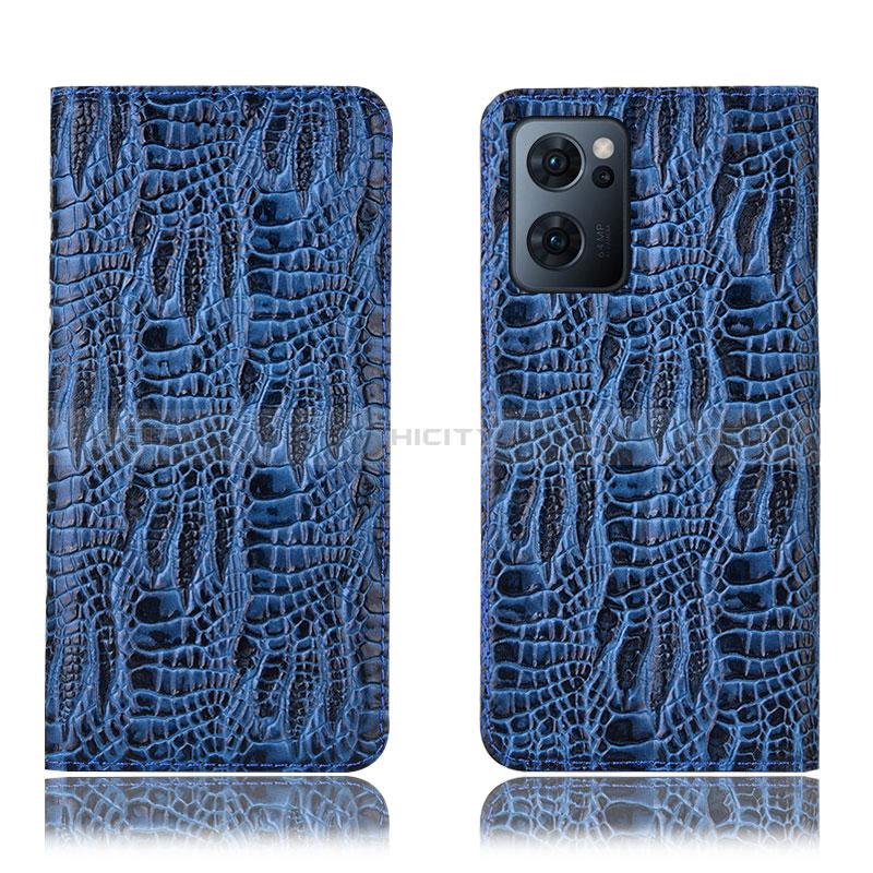 Custodia Portafoglio In Pelle Cover con Supporto H17P per OnePlus Nord CE 2 5G Blu