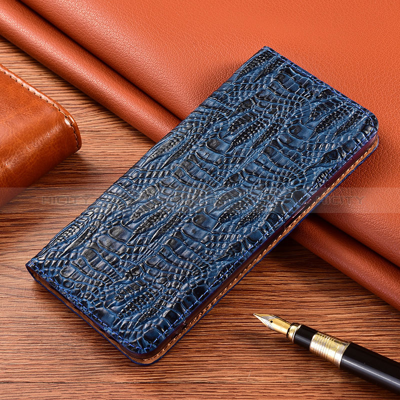 Custodia Portafoglio In Pelle Cover con Supporto H17P per Samsung Galaxy A30 Blu