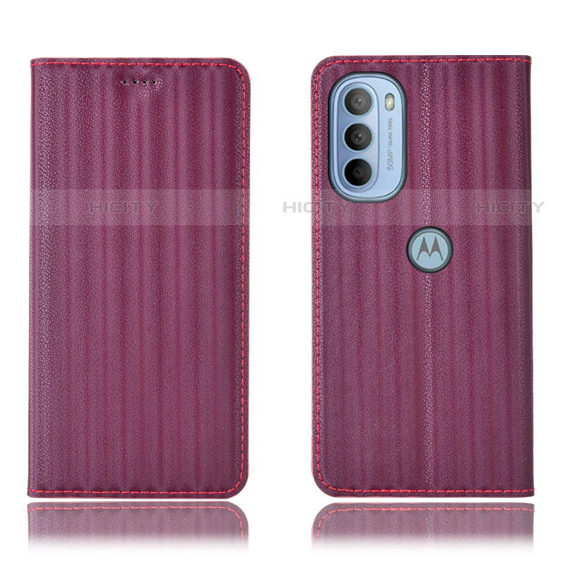 Custodia Portafoglio In Pelle Cover con Supporto H18P per Motorola Moto G41