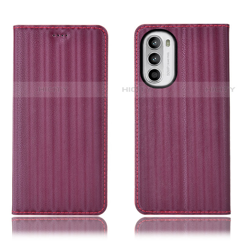 Custodia Portafoglio In Pelle Cover con Supporto H18P per Motorola Moto G71s 5G