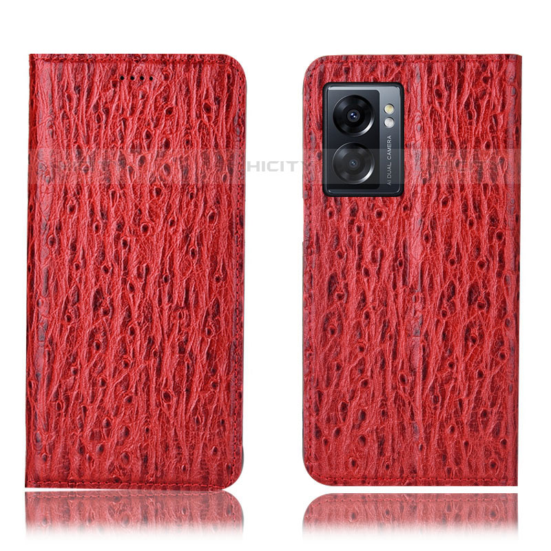 Custodia Portafoglio In Pelle Cover con Supporto H18P per OnePlus Nord N300 5G Rosso