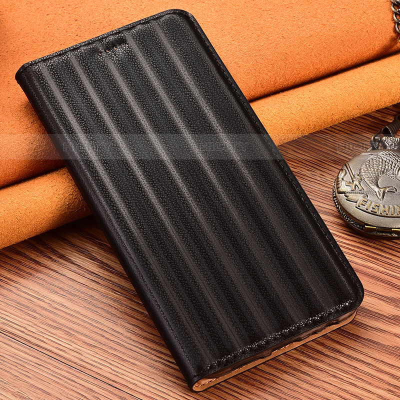 Custodia Portafoglio In Pelle Cover con Supporto H18P per Samsung Galaxy S21 Ultra 5G Nero