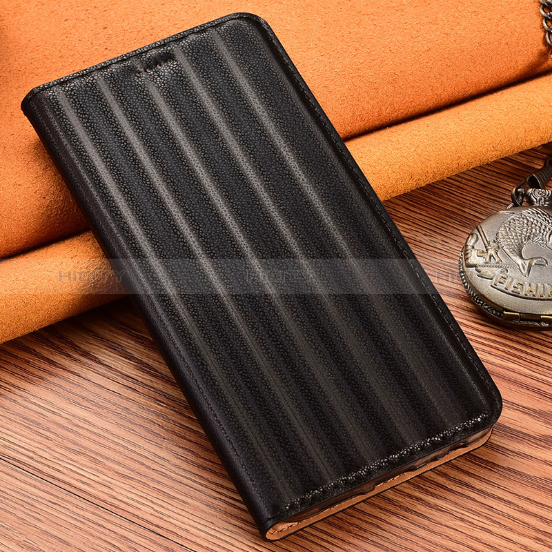 Custodia Portafoglio In Pelle Cover con Supporto H18P per Samsung Galaxy S24 5G Nero