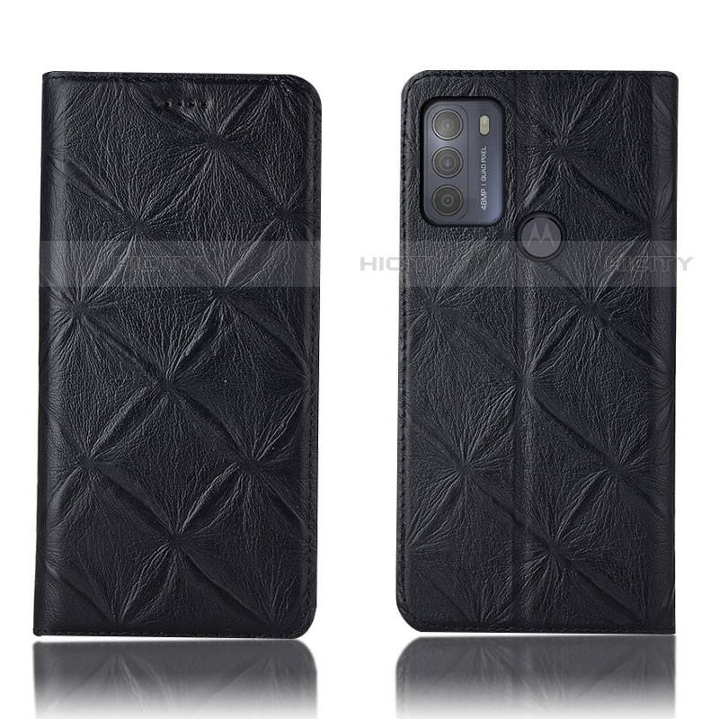 Custodia Portafoglio In Pelle Cover con Supporto H19P per Motorola Moto G50 Nero